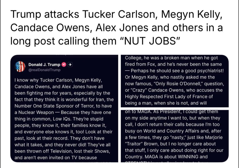 Trump-rant