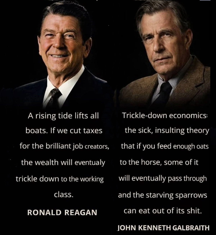 Reagan-and-Galbraith-on-tax-cuts