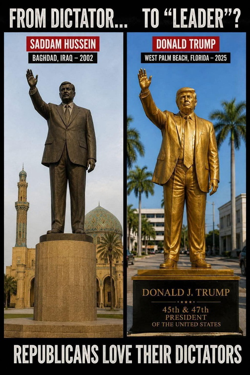 Golden-Trump-statue