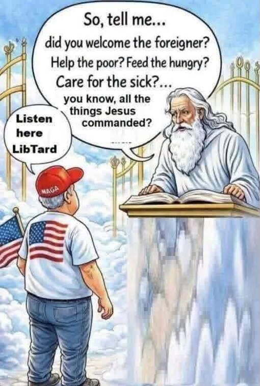 Saint-Peter-questions-Trump-at-the-pearly-gates