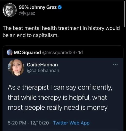 money-not-therapy