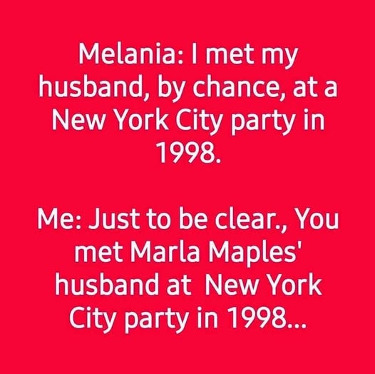 Melania-met-Marla-Maples-husband